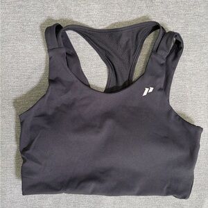 1st Phorm Women’s Workout Sports Bra Size Small Black & Silver